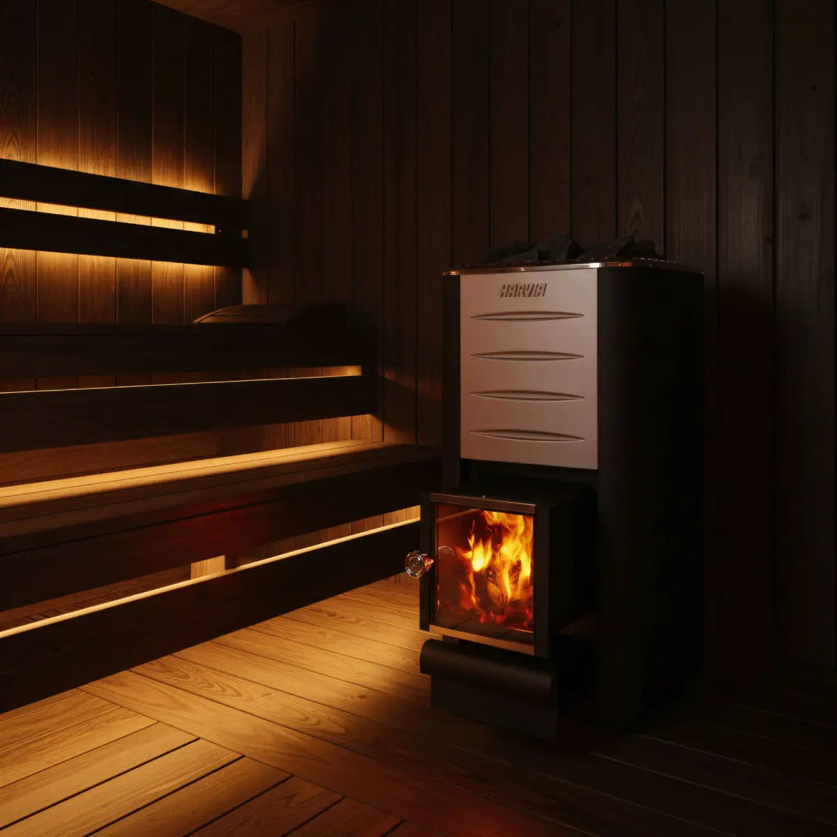 Harvia M3 SL WKM3SL Wood Burning Sauna Stove - Finnish Sauna Builders