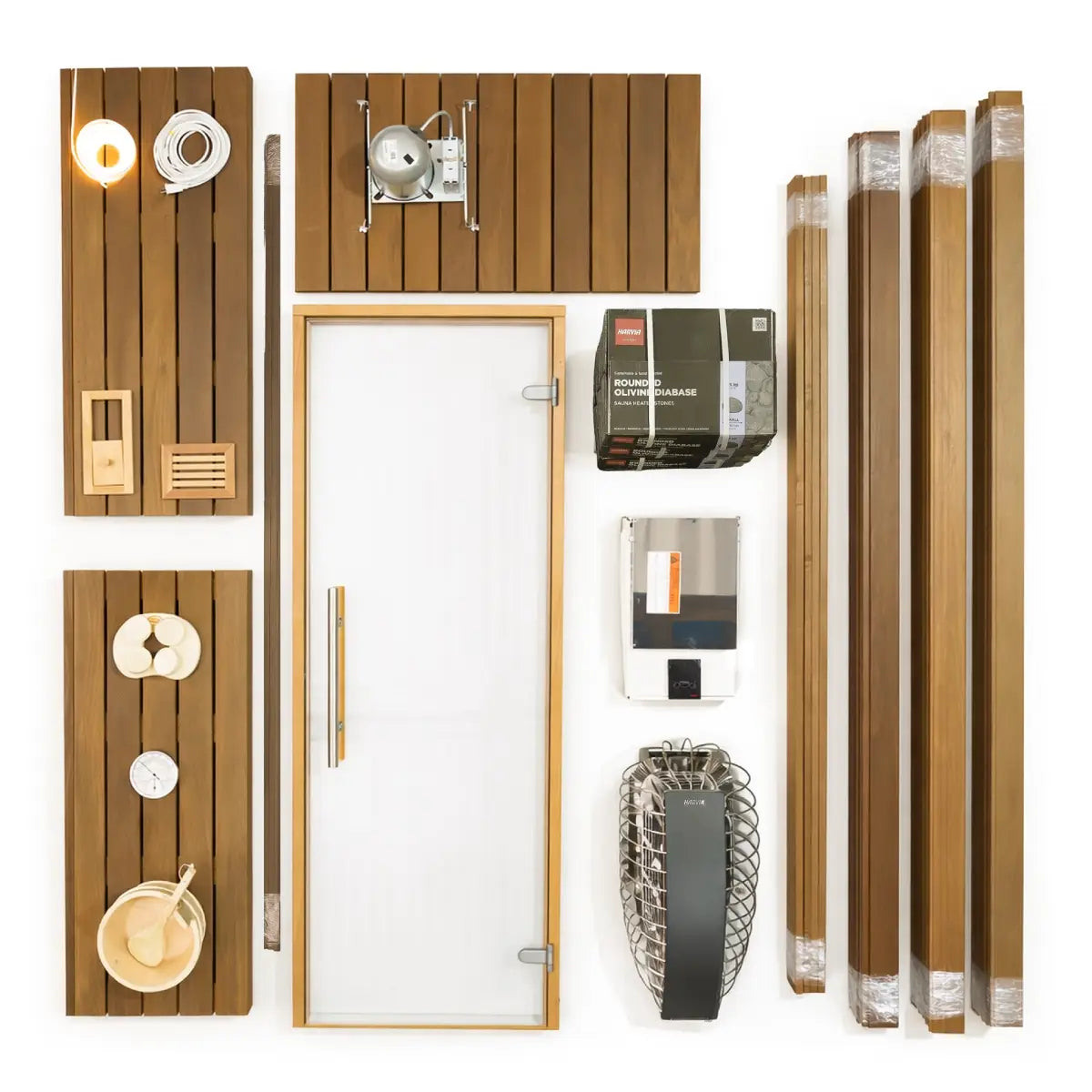 Custom Indoor Sauna Room - 4' x 5' x 8' - Finnish Sauna Builders