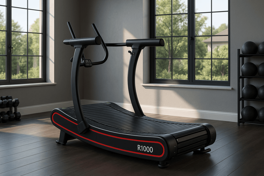 R1000 Curved Resistance Treadmill Self Powered Magnetic Resistance 8 Level Exclusive Deck Design