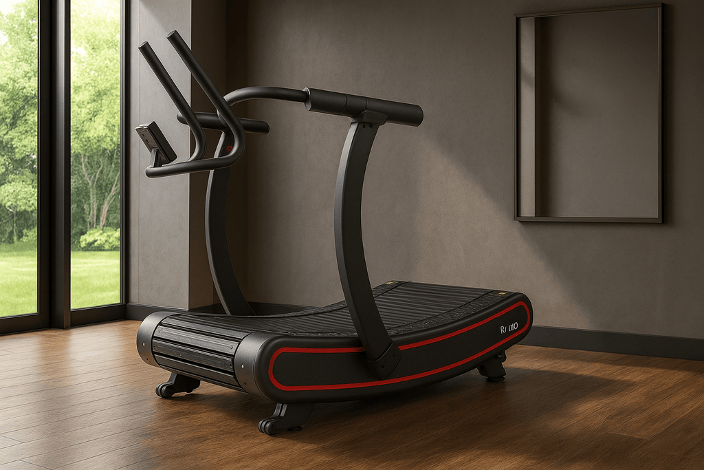 R1000 Curved Resistance Treadmill Self Powered Magnetic Resistance 8 Level Exclusive Deck Design